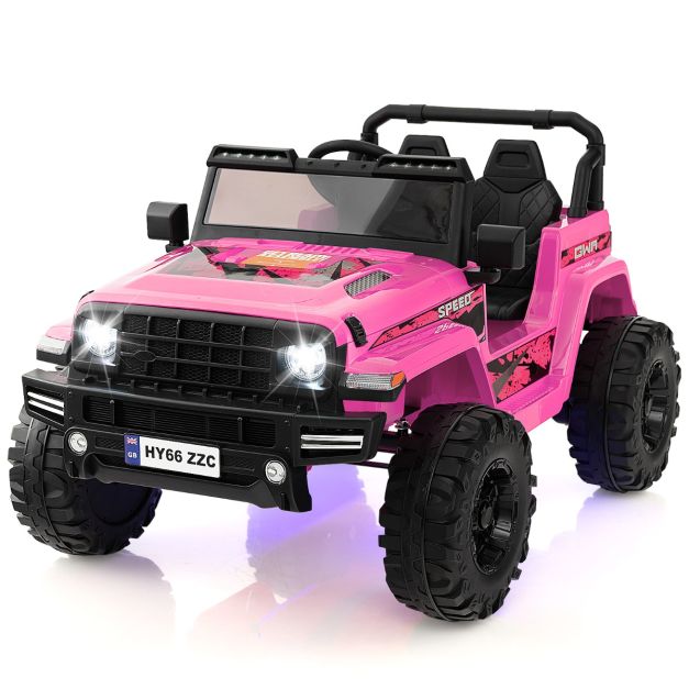 4x4 Jeep électrique rose 2 places - Voiture électrique 12V pour enfant